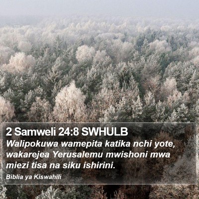 2 Samweli 24:8 SWHULB Bible Verse Image