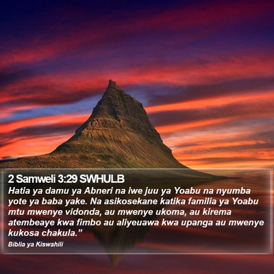 2 Samweli 3:29 SWHULB Bible Verse Image