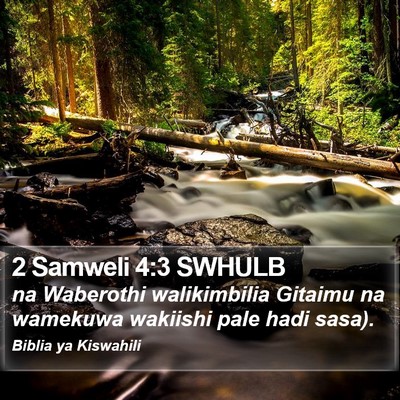 2 Samweli 4:3 SWHULB Bible Verse Image