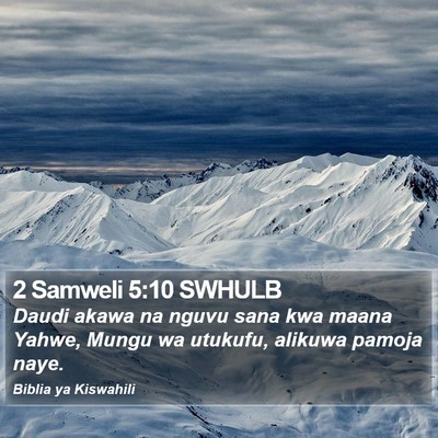 2 Samweli 5:10 SWHULB Bible Verse Image