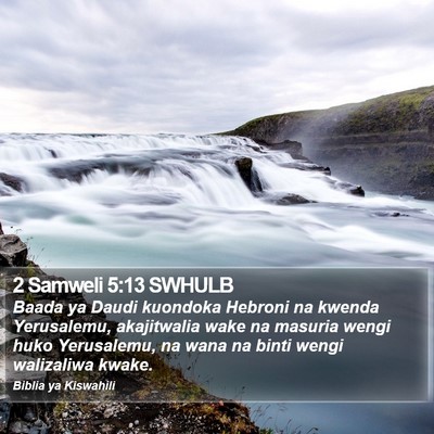 2 Samweli 5:13 SWHULB Bible Verse Image