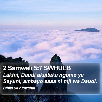 2 Samweli 5:7 SWHULB Bible Verse Image