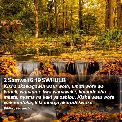 2 Samweli 6:19 SWHULB Bible Verse Image