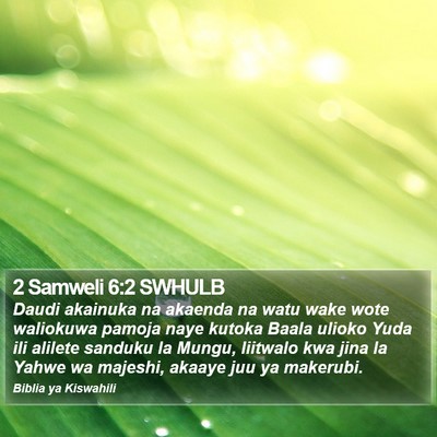 2 Samweli 6:2 SWHULB Bible Verse Image