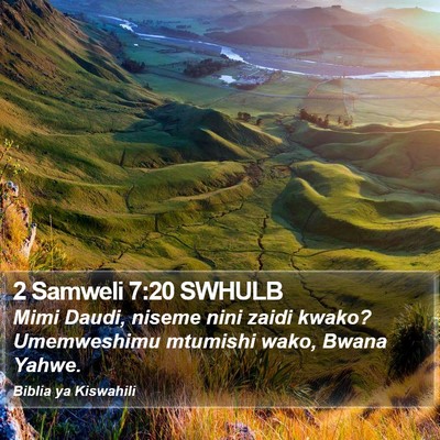 2 Samweli 7:20 SWHULB Bible Verse Image