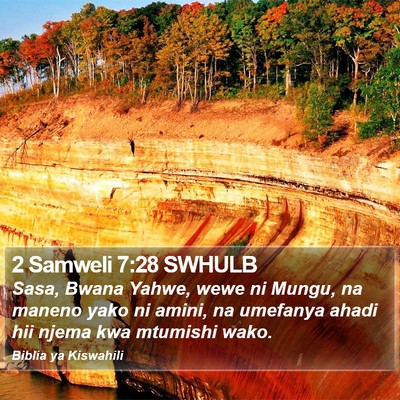 2 Samweli 7:28 SWHULB Bible Verse Image
