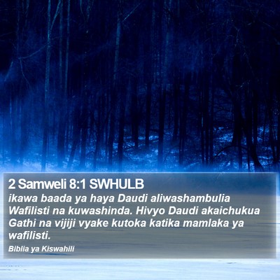2 Samweli 8:1 SWHULB Bible Verse Image