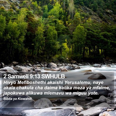2 Samweli 9:13 SWHULB Bible Verse Image