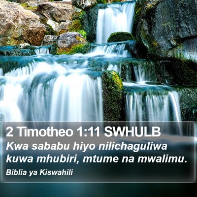 2 Timotheo 1:11 SWHULB Bible Verse Image