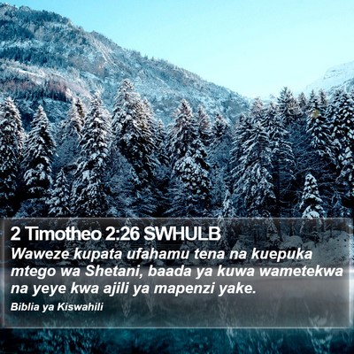 2 Timotheo 2:26 SWHULB Bible Verse Image