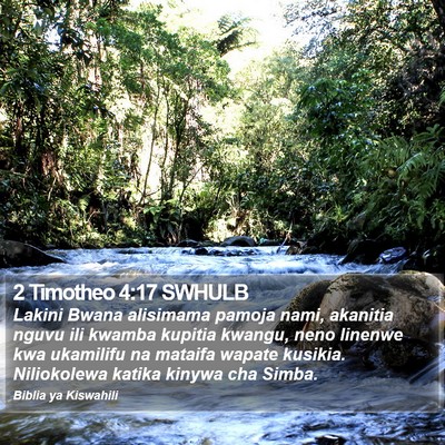 2 Timotheo 4:17 SWHULB Bible Verse Image