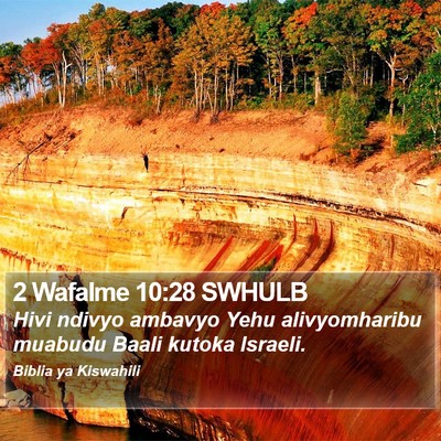 2 Wafalme 10:28 SWHULB Bible Verse Image