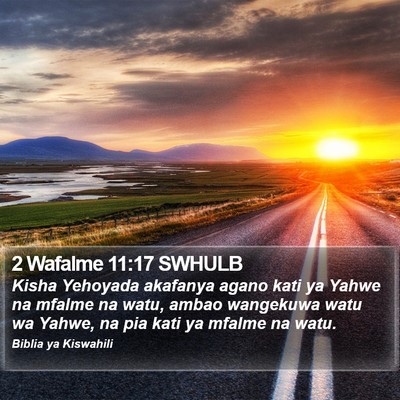 2 Wafalme 11:17 SWHULB Bible Verse Image