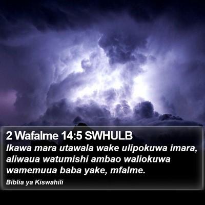 2 Wafalme 14:5 SWHULB Bible Verse Image