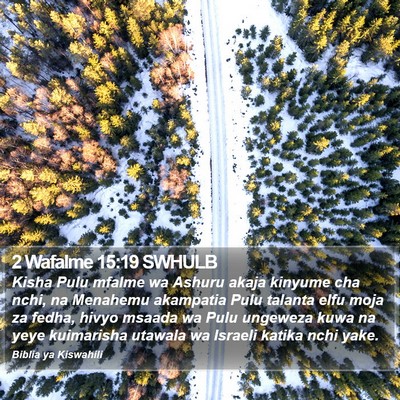 2 Wafalme 15:19 SWHULB Bible Verse Image