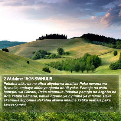 2 Wafalme 15:25 SWHULB Bible Verse Image