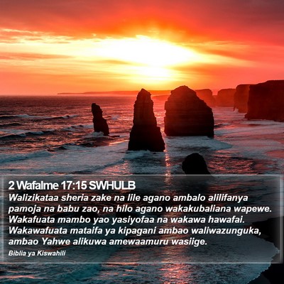 2 Wafalme 17:15 SWHULB Bible Verse Image