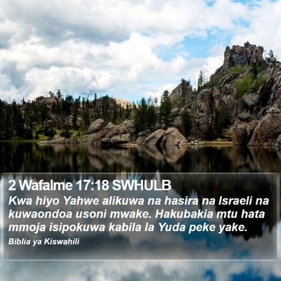2 Wafalme 17:18 SWHULB Bible Verse Image