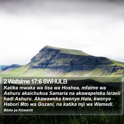 2 Wafalme 17:6 SWHULB Bible Verse Image