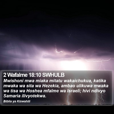 2 Wafalme 18:10 SWHULB Bible Verse Image