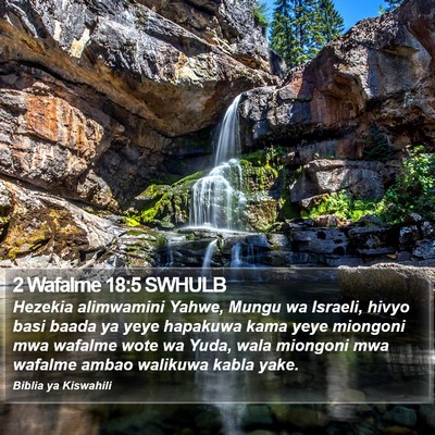2 Wafalme 18:5 SWHULB Bible Verse Image
