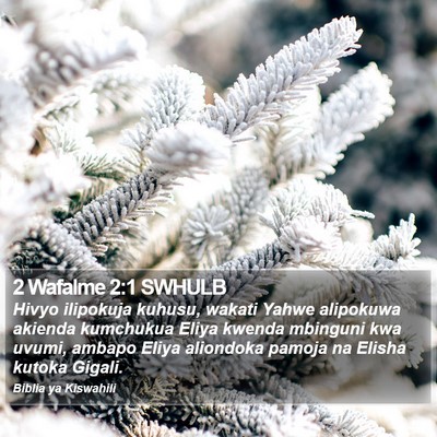 2 Wafalme 2:1 SWHULB Bible Verse Image