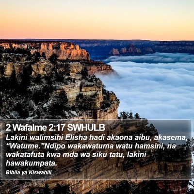 2 Wafalme 2:17 SWHULB Bible Verse Image