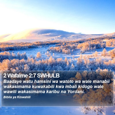 2 Wafalme 2:7 SWHULB Bible Verse Image