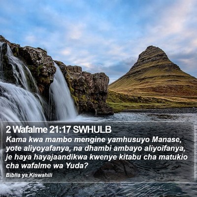 2 Wafalme 21:17 SWHULB Bible Verse Image