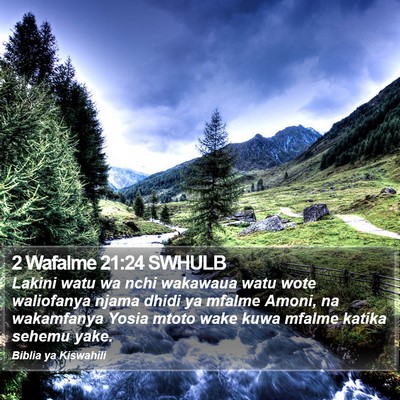 2 Wafalme 21:24 SWHULB Bible Verse Image