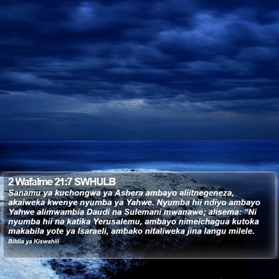 2 Wafalme 21:7 SWHULB Bible Verse Image