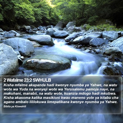 2 Wafalme 23:2 SWHULB Bible Verse Image