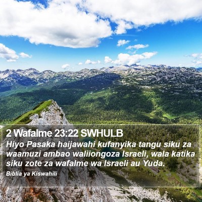 2 Wafalme 23:22 SWHULB Bible Verse Image
