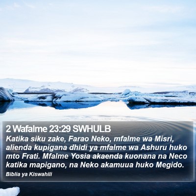 2 Wafalme 23:29 SWHULB Bible Verse Image
