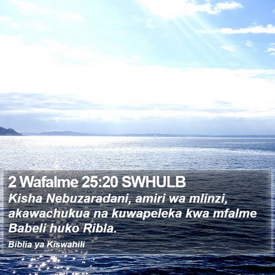 2 Wafalme 25:20 SWHULB Bible Verse Image