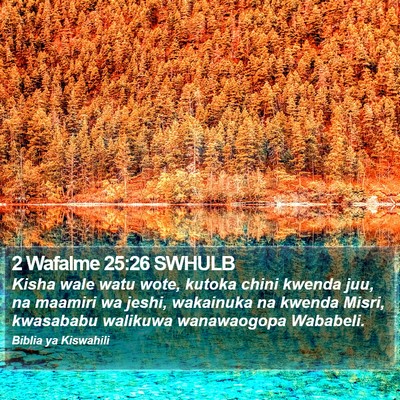 2 Wafalme 25:26 SWHULB Bible Verse Image