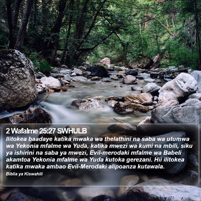 2 Wafalme 25:27 SWHULB Bible Verse Image