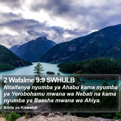 2 Wafalme 9:9 SWHULB Bible Verse Image