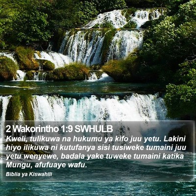 2 Wakorintho 1:9 SWHULB Bible Verse Image