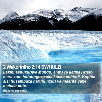 2 Wakorintho 2:14 SWHULB Bible Verse Image