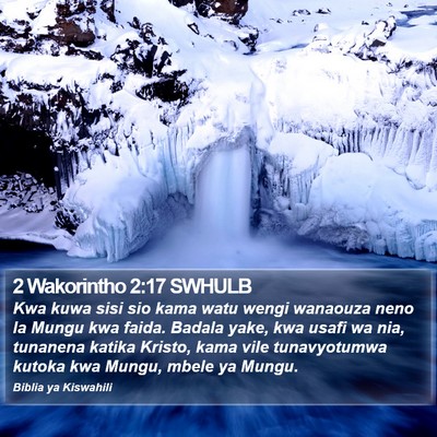 2 Wakorintho 2:17 SWHULB Bible Verse Image