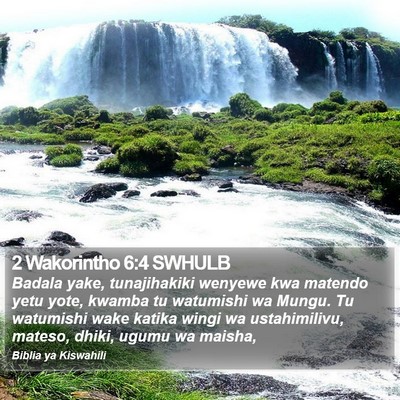 2 Wakorintho 6:4 SWHULB Bible Verse Image