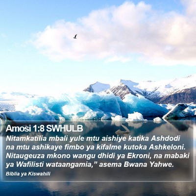 Amosi 1:8 SWHULB Bible Verse Image
