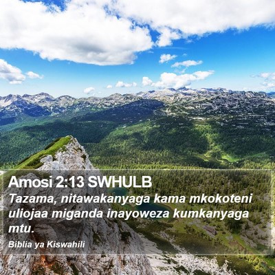 Amosi 2:13 SWHULB Bible Verse Image