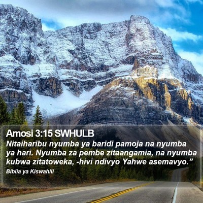 Amosi 3:15 SWHULB Bible Verse Image