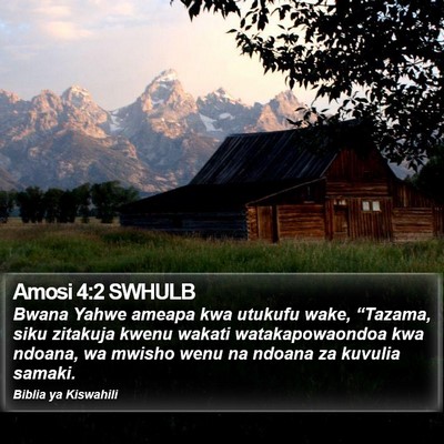 Amosi 4:2 SWHULB Bible Verse Image
