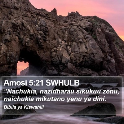 Amosi 5:21 SWHULB Bible Verse Image
