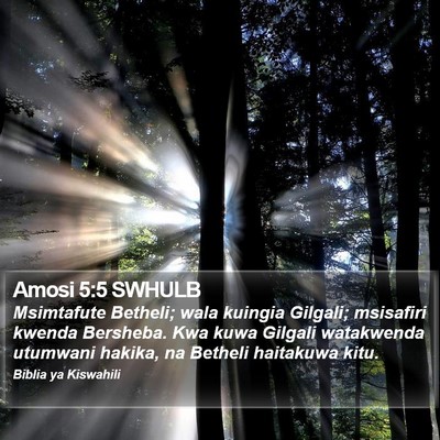 Amosi 5:5 SWHULB Bible Verse Image