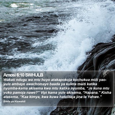 Amosi 6:10 SWHULB Bible Verse Image