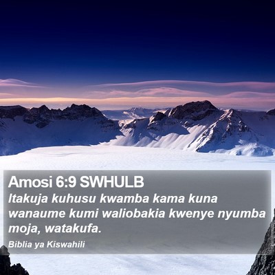 Amosi 6:9 SWHULB Bible Verse Image